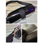 Prada 1BD295 Shiny Leather Shoulder Bag